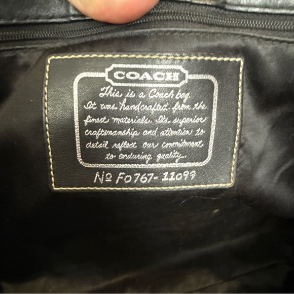 Coach Authentic 2007 Signature Stripe Top Handle Purse Tote - Picture 14 of 16